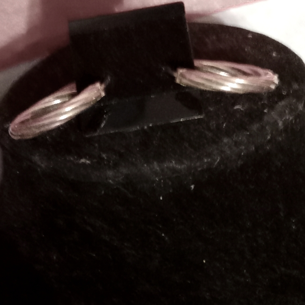 Sterling twisted hoops